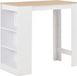 Maison Exclusive - Table de bar avec étagère Blanc 110x50x103 cm
