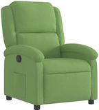 vidaXL Fauteuil Lichtgroen Fluweel Verstelbaar