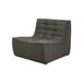 Ethnicraft - Canapé modulable N701 - Vert - Coton recyclé - Designer Jacques Deneef