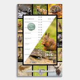 De Hobbit Omslagkalender 2026 - 2 weken kalender - met pen en ophangkoord - 34 x 21cm - Natuur