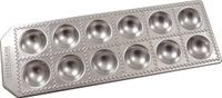 Fackelmann Vorm voor zelfgemaakte ravioli, met 12 ronde afdrukken, materiaal van robuust aluminium, afmetingen 34 x 11,5 x 2 cm, lijn Sybaris