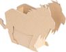Decopatch pennenhouder Leeuw - kraft - papier - 20x14x5 cm