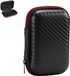ZenithVibe Housse de protection pour disque dur externe 11 cm x 8 cm x 4 cm - Sac de transport organisateur pour SSD externe portable noir