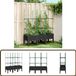 vidaXL Plantenbak met latwerk 120x40x142,5 cm polypropeen zwart