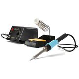 Velleman Soldeerstation 48 W met keramisch verwarmingselement, handmatige temperatuurregeling 150–420 °C, comfortabele handgreep, voor elektronica, professionals en DIY