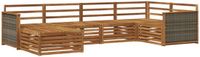 vidaXL Hoek loungeset Acacia hout Naturel