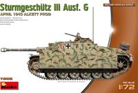 MiniArt Modelbouwpakket Militaire voertuigen - 72106 StuG III Ausf. G - April 1943 Alkett Production Plastic - 1:72 - Modelbouw