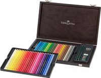 Faber-Castell Polychromos kleurpotloden - 48 stuks in houten kist