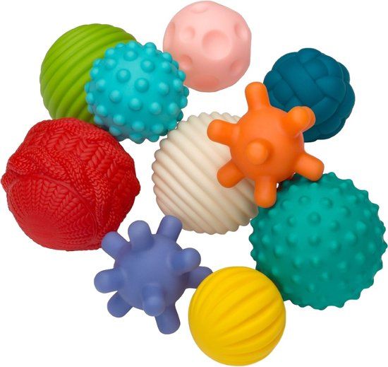 Infantino Go Gaga Textured Multi Ball Set - Multicolor - 6+ Months