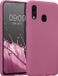 kwmobile telefoonhoesje geschikt voor Samsung Galaxy A40 - Hoesje voor smartphone - Back cover in donkerroze