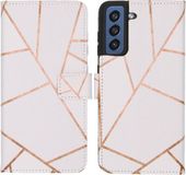 iMoshion Book Case for Samsung Galaxy S21 FE - White Graphic
