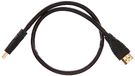 PremiumCord 4K HDMI-kabel M/M 10,2 Gbps vergulde aansluitingen met audio achterkanaal, compatibel met video 4K UHD 2160p, diepe kleur, 3D, HDR, 3 x afgeschermd, zwart, 0,5 m