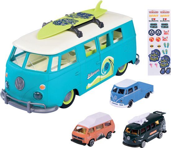 SMOBY MAJO VW THE ORIGINALS DRAAGTAS+3V Blauw Karton