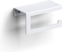 Clou Fold toiletrolhouder zonder klep gebogen model mat wit CL/09.04029.20