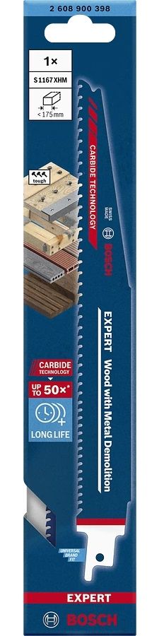 Bosch EXPERT Reciprozaagblad S1167XHM Wood with Metal Demolition - 2608900398