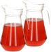 Bellatio Decorations Schenkkan - Set van 2x stuks - Limonade - karaf - van glas - 1,6 liter - 24 x 14 cm - water - sapjes