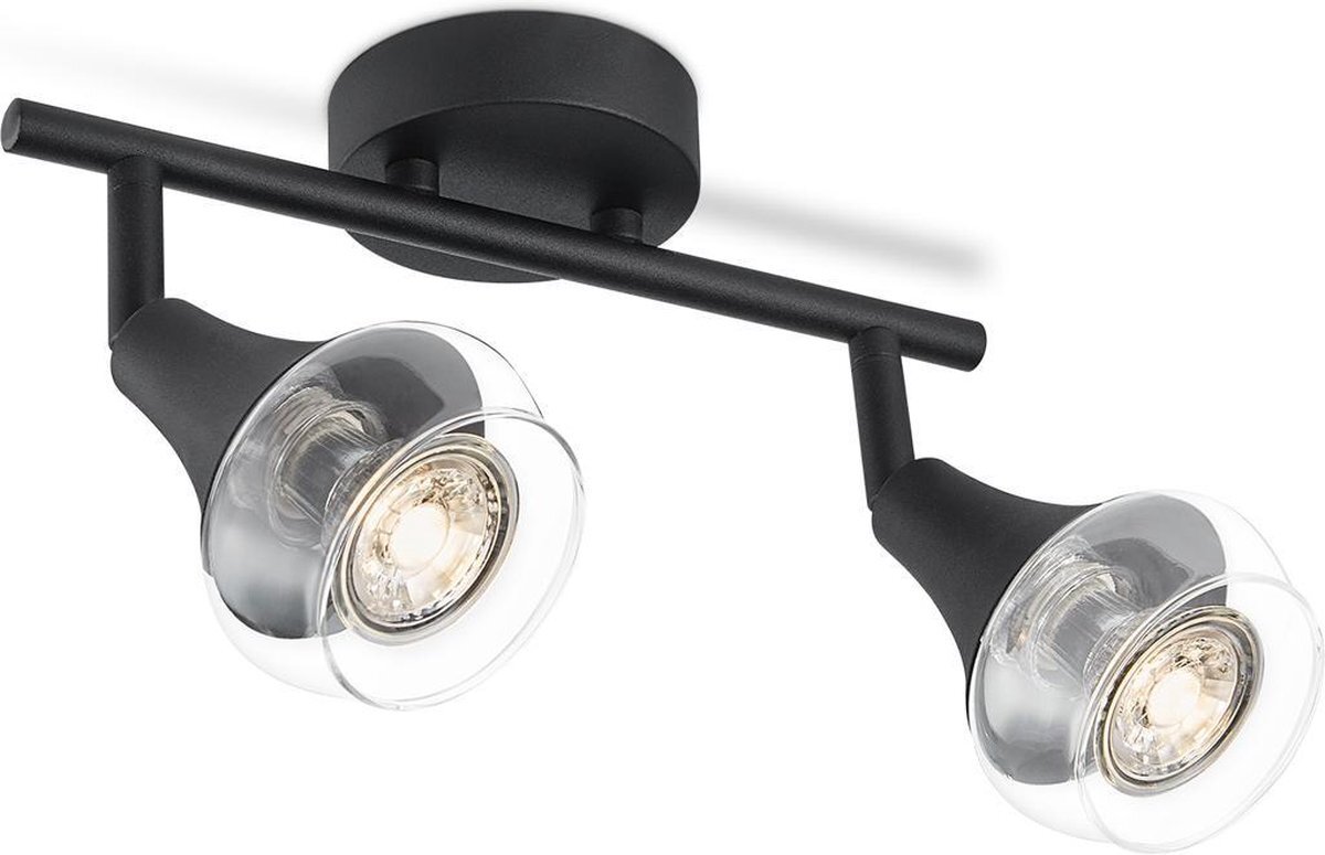 Home Sweet Home LED opbouwspot Vaya 2L - zwart