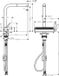Hansgrohe Aquno Select M81 250 Keukenmengkraan - Mat Zwart