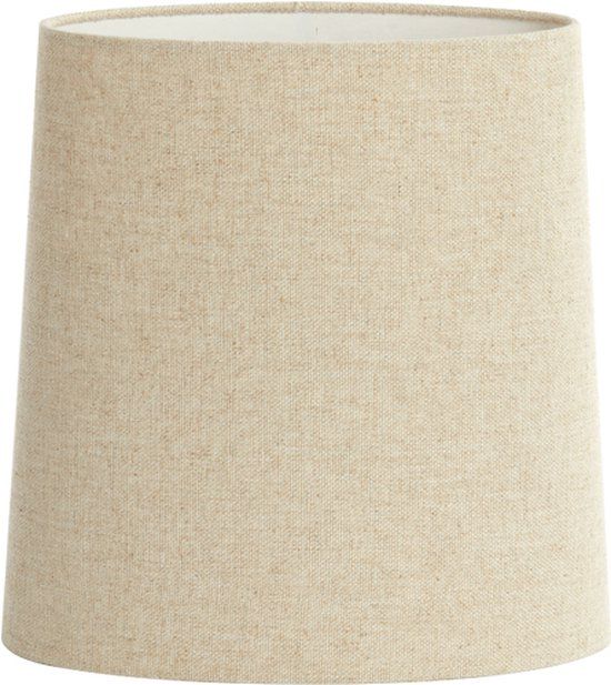 Light & Living Livigno Oval Fabric Lampshade - Natural - E27 - 30x25x33cm