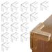 HoneyHolly Randbescherming voor baby's, 16 stuks, zacht, hoekbescherming, babyrandbescherming, zelfklevend, transparant, extra sterke lijm, hoekbescherming voor bureau, kinderbed, eettafel, 16 stuks
