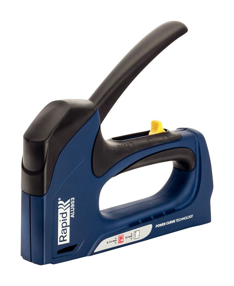 Rapid ALU953 Handtacker – Ergonomische tacker voor hout, stoffen en decoraties met Powercurve-technologie