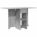 vidaXL Eettafel 115 x 70 x 75 cm Bewerkt hout Grijs Sonoma Rechthoekig
