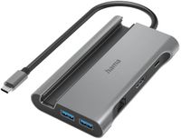 Hama Connect2Mobile USB-C hub, V2, Multiport, 7 poorten