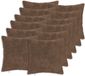 vidaXL - Kussensloop - 12 stuks - Lichtbruin - 45 x 45 cm