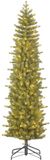 Black Box Trees Harma Kerstboom met LED Verlichting en Timer - Kerstversiering voor Binnen - Kunstboom met Pilaarvorm en Scharnierconstructie - H230 x Ø69 cm - Groen
