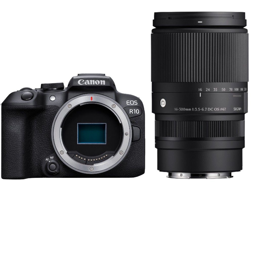 Canon EOS R10 Systeemcamera + Sigma 16-300mm f/3.5-6.7 DC OS