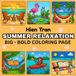 SUMMER RELAXATION Coloring Book