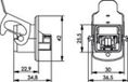 Telegärtner 100007421 STX V5 RJ45-flensset variant 5 Koppeling, inbouw Aantal polen: 8P8C Aluminium 1 stuk(s)