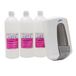 Jofel - AT30370 zeepdispenser Aitana wit + 3 liter amandelgel