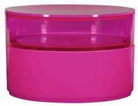 Spirella Beauty Organizer – Ronde Badkamer Opbergdoos met 2 Vakken – Cosmetica Organizer en Make-up Opbergdoos – Opbergbox Badkamer