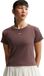 Nike Rib Tight Sportshirt dames Bordeaux L/40