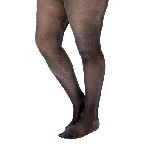 Pamela Mann panty met glitters 40 denier zwart