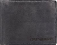 Greenburry Vintage Gewassen Leren Portemonnee 13 cm - Mannen - Horizontaal - Grijs