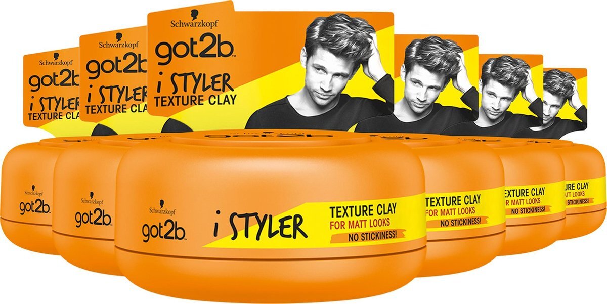 Got2b I-Styler Clay 6x 75ml - Voordeelverpakking
