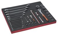 Bahco Foaminlay Fit&Go 3/3 met doppen en toebehoren 1/4" en 1/2" en sleutels - 38-delig - FF1A5004