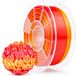 Filament soie-PLA, 1,75 mm, dégradé multicolore, 1 kg