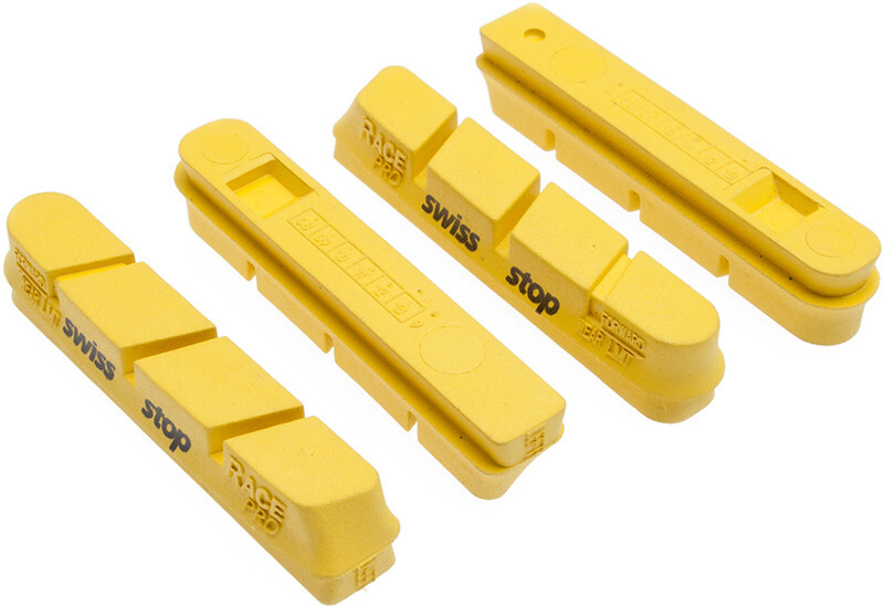 SwissStop RacePro Brake Linings for Campagnolo 10/11S Carbon, yellow