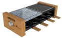 Merkloos Raclette grill - 2000 W - Gemengde grillplaat - 8 personen - Hout