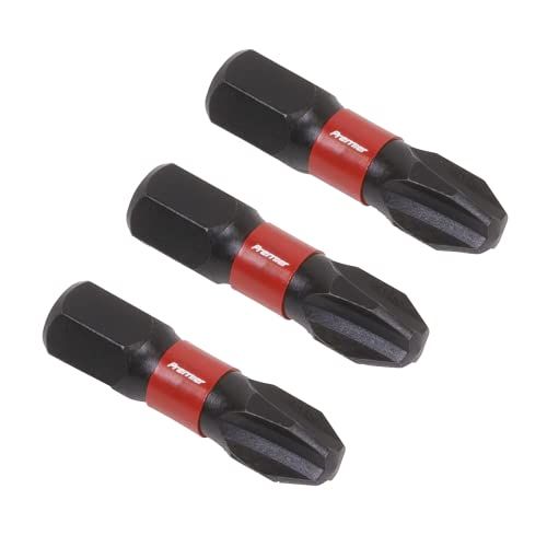 Sealey AK8206 Phillips #3 Impact Power Tool Bit Set - 25mm - 3st