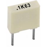Kemet R82DC4100AA60K+ 1 stuk(s) Polyester condensator Radiaal bedraad 1 µF 63 V 10 % 5 mm (l x b x h) 7.2 x 5 x 10 mm Piece