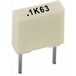 Kemet R82DC4100AA60K+ 1 stuk(s) Polyester condensator Radiaal bedraad 1 µF 63 V 10 % 5 mm (l x b x h) 7.2 x 5 x 10 mm Piece