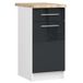 AKORD Furniture Factory KS0POLIBIAGRAFPOL004 Armoire - Blanc, 1 Porte, 2 Étagères, 1 Tiroir