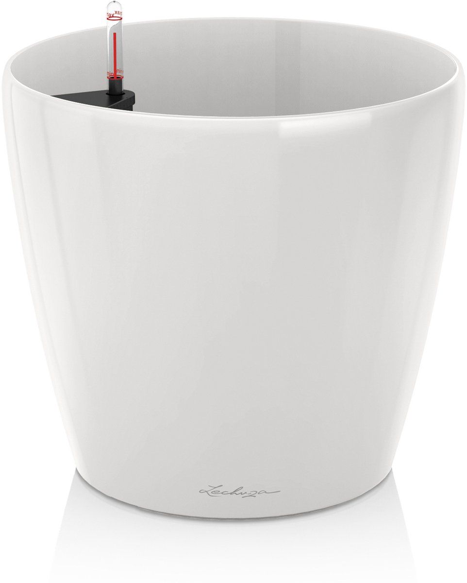 Lechuza CLASSICO PREMIUM 60 Plantenbak - ALL-IN-ONE set (incl. potgrondbewateringsysteem) - wit hoogglans