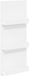 vidaXL - Tijdschriftenrek - met - plank - Wit - 43 - x - 11 - x - 102 - cm - Bewerkt - hout