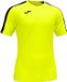 Joma Academy III Shirt Korte Mouw Dames - Fluogeel / Zwart | Maat: XXL