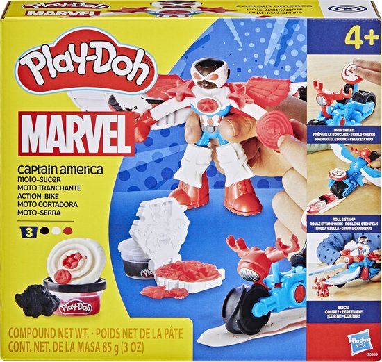 Play-Doh Marvel Captain America Motorsnijder Speelset